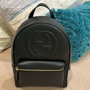 Gucci Soho Backpack. Black authentic